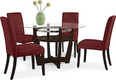 Alcove Red 5 Pc. Dinette