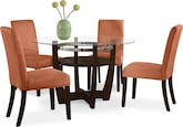Alcove Orange 5 Pc. Dinette