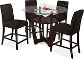 Alcove Chocolate II 5 Pc. Dinette