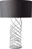 White Swirl Table Lamp