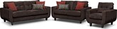 West Village Chocolate 3 Pc. Living Room