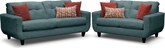 West Village Blue 2 Pc. Living Room