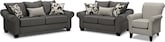 Colette 3 Pc. Sleeper Living Room w/Accent Chair