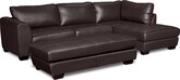 Ciera 2 Pc. Sectional (Reverse) and Cocktail Ottoman
