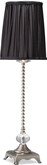 Black Glass Buffet Lamp