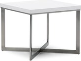 Mezze White End Table