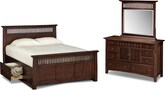 Arts & Crafts Dark Storage 5 Pc. Queen Storage Bedroom