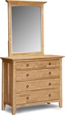 Arts & Crafts Light Media Dresser & Mirror