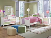 Colorworks White 6 Pc. Twin Bedroom
