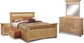 Arts & Crafts Light Storage 6 Pc. King Storage Bedroom