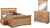 Arts & Crafts Light Storage 5 Pc. Queen Storage Bedroom