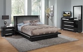 Dimora Black 6 Pc. King Bedroom