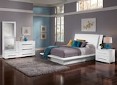 Dimora White 6 Pc. King Bedroom (Alternate)