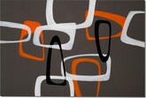Retro Shapes Canvas Print