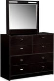 Bally Espresso Dresser & Mirror