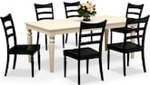 Carnival Black 7 Pc. Dinette