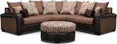 Domani II 3 Pc. Sectional and Ottoman