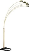 Brass Arc Floor Lamp