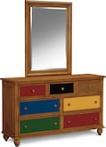 Colorworks Pine Dresser & Mirror