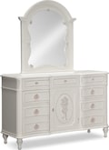 Bouquet White Dresser & Mirror