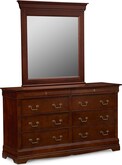 Neo Classic Cherry Dresser & Mirror