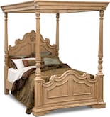 Monticello Almond Canopy Queen Bed