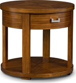 Compass Round End Table