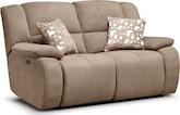 Destin Beige Power Reclining Loveseat