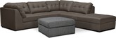 Aventura III 5 Pc. Sectional and Cocktail Ottoman