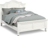 Plantation Cove White Panel Queen Bed