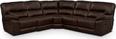 Wyoming Godiva 3 Pc. Reclining Sectional
