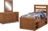 Alpine Panel 6 Pc. Twin Bedroom (Alternate II)