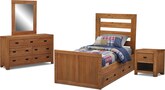 Alpine Panel 7 Pc. Twin Bedroom (Alternate)