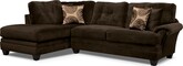 Cordoba Chocolate II 2 Pc. Sectional (Reverse)