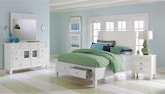 Charleston Bay White II 6 Pc. Queen Storage Bedroom