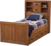 Alpine Bookcase Full Bed w/ 2-Drawer Storage