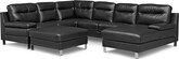 Cortina 3 Pc. Sectional and Storage Ottoman