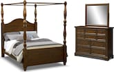Carlyle Rustic Canopy 6 Pc. King Bedroom