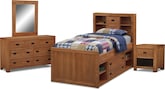 Alpine Captain 6 Pc. Twin Bedroom