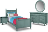 Seaside Blue 6 Pc. Full Bedroom