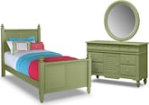 Seaside Green 5 Pc. Full Bedroom