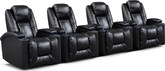 Polaris II 4 Pc. Power Home Theatre Sectional