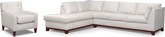 Soho III 2 Pc. Sectional (Reverse) and Accent Chair