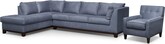 Soho IV 2 Pc. Sectional (Reverse) and Accent Chair