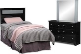 Charisma II 3 Pc. Bedroom w/ Full Headboard