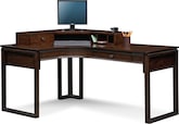 Medina L-Shaped Desk with Hutch