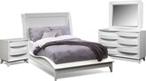 Cascade White 6 Pc. King Bedroom