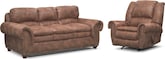 Saddle Ridge II 2 Pc. Living Room w/Recliner