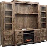 Brentwood 5 Pc. Entertainment Wall Unit w/ Fireplace