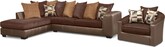 Montero 2 Pc. Sectional (Reverse) and Swivel Chair